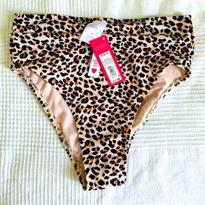 NWT High waist high rise bathing suit bottom Small